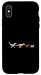 Coque pour iPhone X/XS Dinosaure Cheval Evolution Amusement Paléontologie