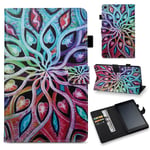 All-New Amazon Fire HD10 10.1-inch 2017 Tablet Case,high quality Flip PU Leather Wallet Tablet Case for Amazon Kindle Fire HD10 2017,Spread flowers