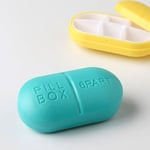 Candy Color Mini Pill Box Container Medicine Case Outdoor Travel B Yellow
