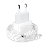 Chargeur pour iPhone 20 W Rapide [Certifié MFi] PHONIX Italia – Chargeur pour iPhone 14 13 12 11 Pro Max Mini XS XR X 8 SE – Chargeur pour Apple + câble de Charge Type C/Lightning