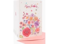Färsk B6-Carnet Zzg-190510 Förgylld Födelsedagsblommor