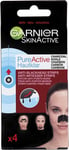 Garnier Pure Active Anti-Blackhead Charcoal Nose Strips, Pack Of 4 