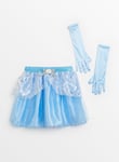 Disney Princesses Princess Cinderella Skirt & Long Gloves 6-8 years Blue Years