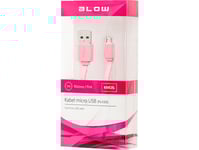 Usb-Kabel Blow 66-065# Usb-Anslutning A - Micro B 1,0M Rosa Platt Bl