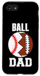 iPhone SE (2020) / 7 / 8 Ball Dad Funny Football Baseball Dad Case