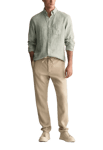 GANT Relaxed Fit Linen Drawstring Pants Beige