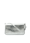 LaTalia Mini-kuvertväska i läder Silver