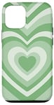 Coque pour iPhone 14 Cute Latte Lover Sage Green Coffee Heart Pastel Latte