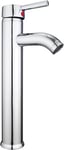 Hapilife Basin Taps 10 Years Warrany Tall Single Lever Chrome Brass Bathroom Tap