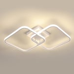 Zemty Plafonnier LED Carré 18cm - 3 Tons (3000K/4000K/6500K), 1800LM, IP44 Étanche Pour Salle De Bain, Cuisine