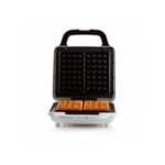 Domo - Machine a Gaufre - Gaufrier Electrique DO9222W - - 900W - 4x7 cm - Revetement anti-adhésif - Thermostat réglable - Safety lock