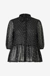 Ellos Plus collection - Blus med smock - Svart