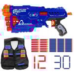 Nerf Set + Tillbehör - Blaze Storm - ZMI.ZC7097 - Lättanvänd pistol - Utan batterier - Blandat Blå röd