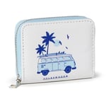 OFFICIAL VW VOLKSWAGEN CAMPER VAN EXPLORE MORE DESIGN BLUE ZIP WALLET PURSE