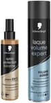 Schwarzkopf - Routine Coiffants - Spray Thermo-Protecteur & Laque Cheveux - Formule à la Kératine - Protection jusqu'à 230° - Laque Volume Expert - Effet Anti-Cheveux Plats - Fixation Très Forte