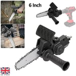6" Electric Drill Modified To Electric Chainsaw Saw Power Tool Attachment Set UK