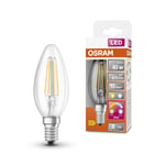 Osram LED Star+ 4w SES E14 Clear LED Filament Relax & Active Candle Bulb