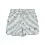 Flöss Oliver Shorts Bee Gingham | Blå | 80 cm