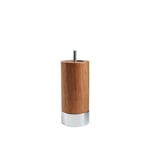 Carpe Diem Beds - Cylinder Sängben Oak With Alu. Foot 23 cm - Wenge - Träfärgad - Sängben