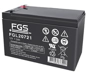 FGL20271 longlife 12V Batteri 7,2 AH 10år