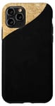 Coque pour iPhone 11 Pro Cadre doré sur motif noir et doré