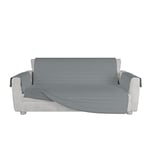 Italian Bed Linen Housse de canapé Antidérapant Cozy, Gris Clair, 3 Places