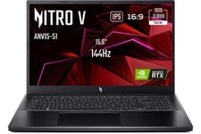 PC portable Acer gaming Nitro V 15 ANV15-51-754J Ecran 15,6" Intel Core i7-13620H RAM 16 Go DDR5 512Go SSD GeForce RTX 4050 TGP 95 W