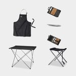 Primus Lägereldspaket CampFire, med tång, kockkniv, skärbräda, grillförkläde, matlagningssats, bord & pall