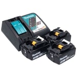 Ddf 485 RF3J Perceuse-visseuse sans fil 50Nm 18V Brushless + 3x Batteries 3,0Ah + Chargeur + Coffret Makpac - Makita
