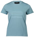 Peak Performance Ground Tee Women T-shirt Faded Blue-140 S - Fri frakt