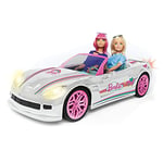 Mondo Motors - Mattel Barbie Dream Car Cabrio Glamour - Voiture radiocommandée pour Enfants de Barbie - Deux Places - Détails réalistes - Blanc/Rose 63674