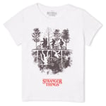 Stranger Things Upside Down Women's T-Shirt - White - L - White