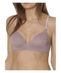 Sloggi Womens Wow Embrace Padded Soft Cup Bra - Purple Polyamide - Size Medium