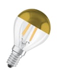 Osram LED-glödlampa Mini-ball 4W/827 (37W) filament clear mirror gold E14