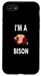Coque pour iPhone SE (2020) / 7 / 8 BISON T-shirt humoristique avec inscription « I'm A BISON »