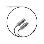 field textile cable 3.5 mm to 2 x XLR (female)