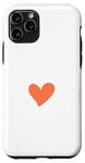 Coque pour iPhone 11 Pro Adorable cœur en corail minimaliste dessiné à la main