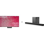 Samsung S90C 55" 4K QD-OLED TV + HW-Q800D 5.1.2 Dolby Atmos Soundbar -tuotepaketti