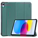 Apple iPad 11" (2025) / iPad 10.9" (2024/2022) ENKAY PU Läder Tri-fold Fodral - Grön