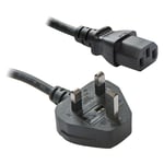 1.8M Quality KettleType PC IEC Power Mains Lead Cable - SENT TODAY