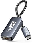 dockteck Adaptateur USB C vers HDMI (4K @ 60 Hz), Type-C vers HDMI [Compatible Thunderbolt 3], Adaptateur USB C Portable Compatible MacBook Pro, MacBook Air, iPad Pro, Pixelbook, XPS, Galaxy Plus