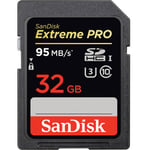 SanDisk Extreme Pro SD 32GB Memory Card (95MB/S) V30
