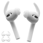 6 x Écouteurs en Silicone Embouts d'oreilles Crochets pour Apple AirPods sans Fil Casque Écouteurs