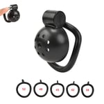 black ABS Penis cage Lock Ring Chastity Device Cage