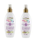 OGX Coconut Miracle Oil Flexible Hold Hair Spray 177ml - 2 PACK