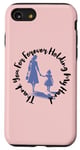 Coque pour iPhone SE (2020) / 7 / 8 Rose Thank You For Forever Holding My Hand Mother and Child