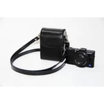 808-Black - Coque en cuir PU pour appareil photo, pour Sony ZV1 RX100 VII HX90 RX100M2 RX100M3 M4 RX100 VI RX