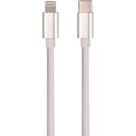 J&EL Ladekabel USB-C til Lightning 1m hvit