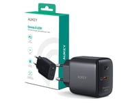 Aukey Pa-B2t Black Omnia Ii Gan Wall Charger 4