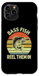 iPhone 11 Pro Bass Fish reel them in Perch Fish Fishing Angler Predator Case